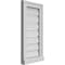 Ekena Millwork Vertical Surface Mount PVC Gable Vent: Functional, w/ 2"W x 2"P Brickmould Sill Frame, 12"W x 24"H GVPVE12X2403SF - alternate 2